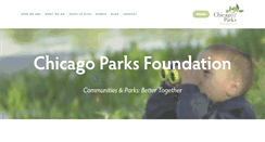 Desktop Screenshot of chicagoparksfoundation.org